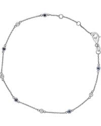 Haus of Brilliance - 14K Alternating Sapphire And Diamond Bezel Station Chain Bracelet (I-J Color, Si2-I1 Clarity) - Lyst