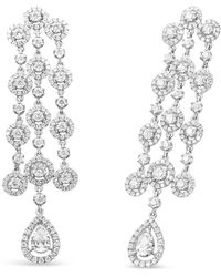 Haus of Brilliance - 18K 4 3/4 Cttw Diamond Double Teardrop Waterfall Dangle Earrings (H-I Color, Vs1-Vs2 Clarity) - Lyst