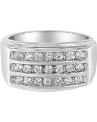 Haus of Brilliance - 14K Diamond Channel Set Band Ring (1 Cttw, H-I Color, Si2-I1 Clarity) - Lyst