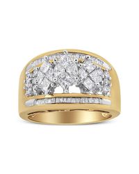 Haus of Brilliance - 10K And 1 1/2 Cttw Pear Shaped 3 Stone Style Diamond Ring Band (H-I Color, Si1-Si2 Clarity) - Lyst