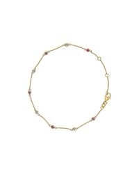 Haus of Brilliance - 14K Alternating Ruby And Diamond Bezel Station Chain Bracelet (I-J Color, Si2-I1 Clarity) - Lyst