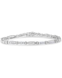 Haus of Brilliance - 10K Geometric Pattern Diamond Tennis Bracelet (3 Cttw, H-I Color, Si2-I1 Clarity) - Lyst