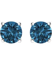 Haus of Brilliance - 14K 1/2 Cttw Round Brilliant Cut Lab Grown Diamond 4-Prong Classic Solitaire Stud Earrings Color, Vvs2-Vs1 Clarity) - Lyst