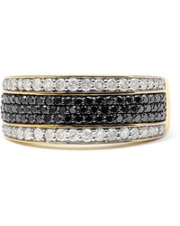 Haus of Brilliance - 14K Plated .925 Sterling 1 1/4 Cttw And Treated Diamond Multi Row Band /I-J Color, I2-I3 Clarity) - Lyst