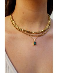 18K Gold Layered Necklaces for Women 