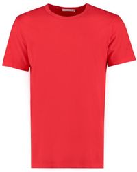 Hawes & Curtis Curtis Red Garment Dye Crew Neck T-shirt - 100% Supima Cotton