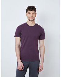 Hawes & Curtis Curtis Garment Dye Organic Cotton T-shirt - Purple