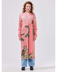 Hayley Menzies Roaring Tiger Cotton Jacquard Duster - Pink