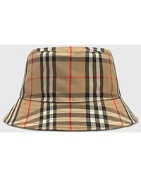 Burberry Vintage Check Bucket Hat - Natural