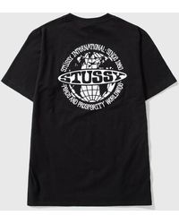 Stussy Worldwide Dot T-shirt - Black
