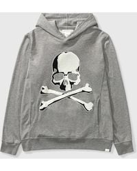 Mastermind Japan Shaded Skull Hoodie - Grey