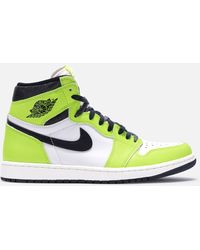 Nike Air 1 High Leather Low-top Sneakers - Green