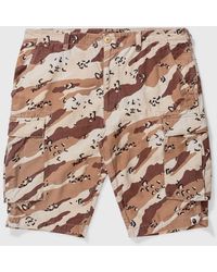 A Bathing Ape Camo Cargo Shorts - Brown