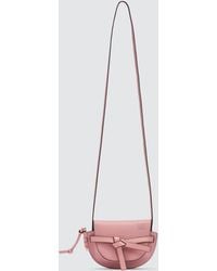 Loewe Gate Mini Leather Cross-body Bag - Pink