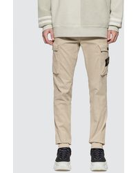 Stone Island Slim Fit Cargo Trousers - Natural