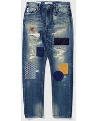 FDMTL Slim Fit Straight Denim Jeans - Blue