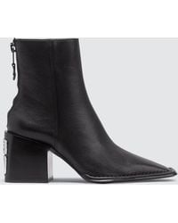 Alexander Wang Parker Grain Leather Boots - Black