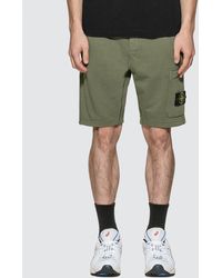 Stone Island Cargo Bermuda Shorts - Green