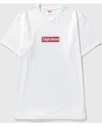 Supreme 19ss X Swarovski Box Logo Ss T-shirt - White