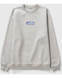 ADER error Og Box Logo Sweatshirt - Grey