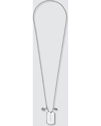 Alexander McQueen Identity Tag Necklace - Metallic