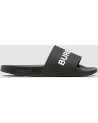 mens burberry slides
