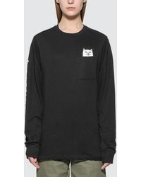 RIPNDIP Lord Nermal Long Sleeve T-shirt - Black