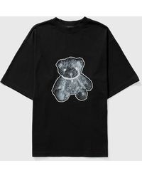 we11done Pearl Necklace Teddy T-shirt - Black