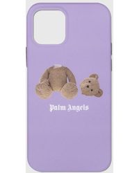 Palm Angels Bear Logo Iphone 12 / 12 Pro Case - Purple
