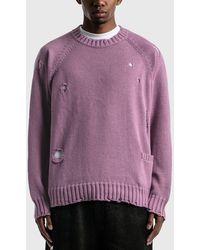 yeezy ribbed distressed sweater