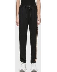 Burberry Vintage Check Joggers - Black