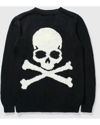Mastermind Japan Skull V Neck Pullover Knitwear - Black