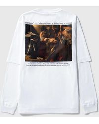 Off-White c/o Virgil Abloh Caravaggio Double Sleeve T-shirt - White
