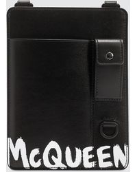 Alexander McQueen Smartphone Case With Strap - Black