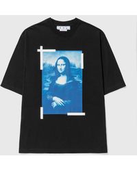 Off-White c/o Virgil Abloh Mona Lisa Short Sleeve T Shirt - Black