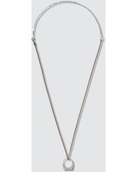 Maison Margiela Décortiqué Pendant Silver Necklace - Metallic