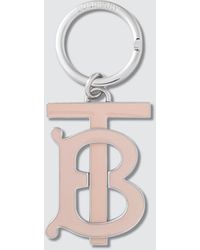 Burberry Monogram Motif Gold-plated Key Charm - Pink
