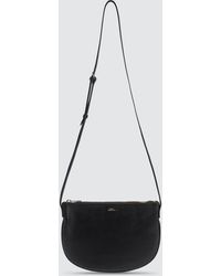 A.P.C. Maelys Leather Crossbody Bag - Black