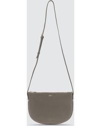 A.P.C. Maelys Leather Crossbody Bag - Gray