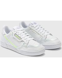 adidas originals continental 80's sneakers in semi frozen yellow