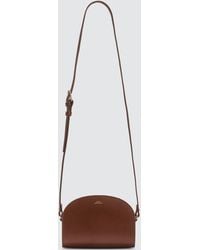 A.P.C. Mini Half Moon Bag - Brown