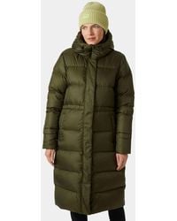 Helly Hansen - Manteau Long En Duvet Femme Essence Vert - Lyst