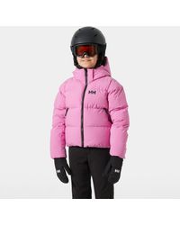 Helly Hansen - Juniors' Nora Short Puffy Giacca Da Sci Rosa - Lyst