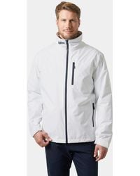 Helly Hansen - Crew midlayer sailing jacket 2.0 blanc - Lyst
