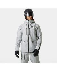 Helly Hansen - Giacca Da Sci Impermeabile Garibaldi 2.0 Uomo Grigio - Lyst