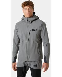 Helly Hansen - Odin Pro Shield Hybrid Softshell Jacket Grey - Lyst