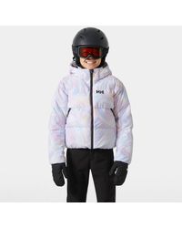 Helly Hansen - Juniors' Nora Short Puffy Giacca Da Sci Bianco - Lyst