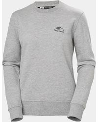 Helly Hansen - Nord Graphic Crewneck Sweatshirt Grey - Lyst