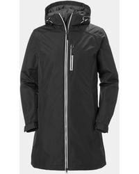 Helly Hansen - Giacca Isolante Invernale Lunga Belfast Donna Nero - Lyst