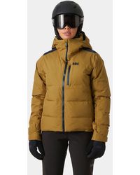 Helly Hansen - Kvitfjell Race Puffy Ski Jacket Brown - Lyst